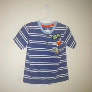 Garanimals toddler boy shirt 4T blue & white